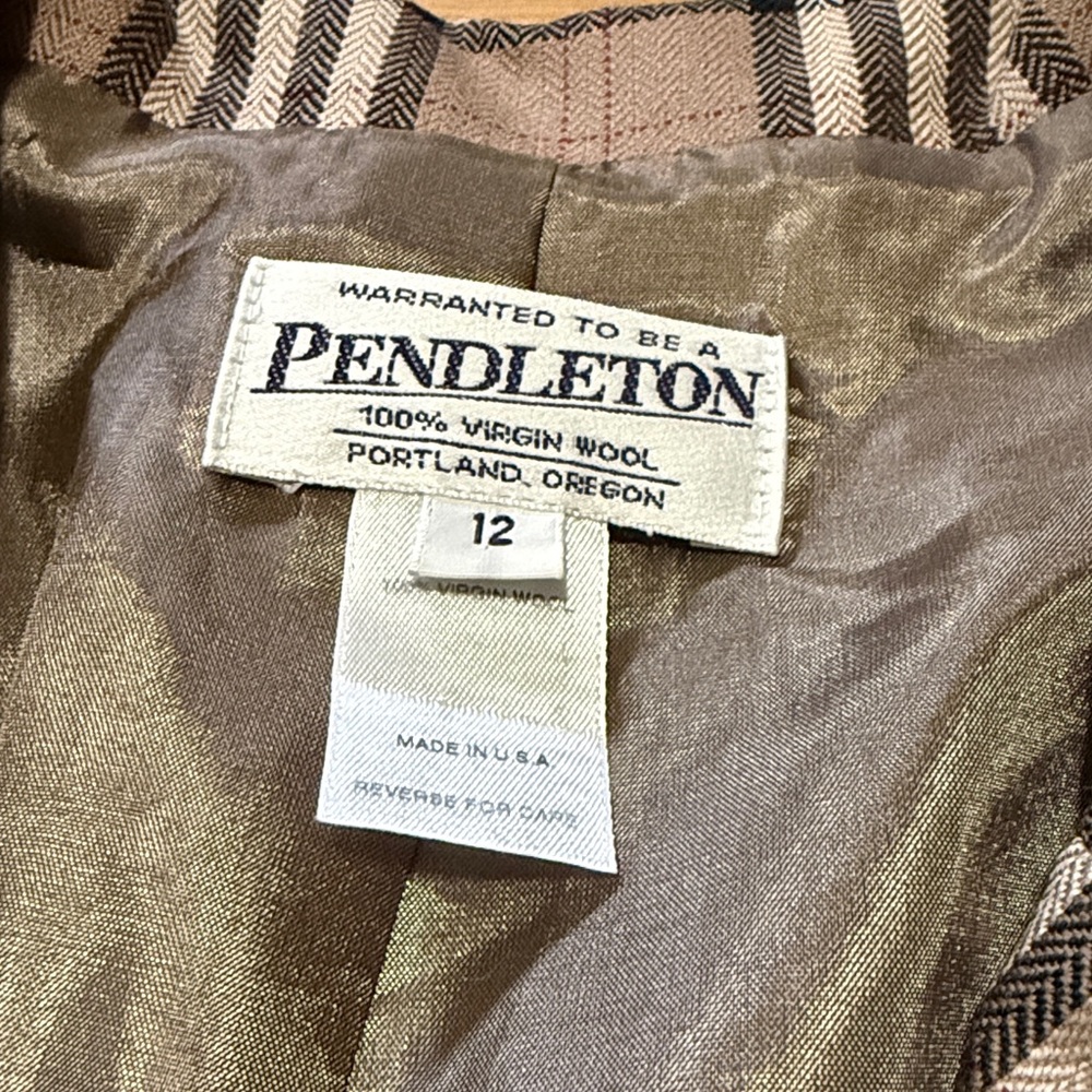 Pendleton Plaid Wool Blazer - Picture 2 of 5